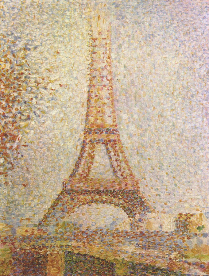 Eiffel Tower Painting - Georges Seurats La Tour EiffelGeorges Seurats La Tour Eiffel by Vintage Images