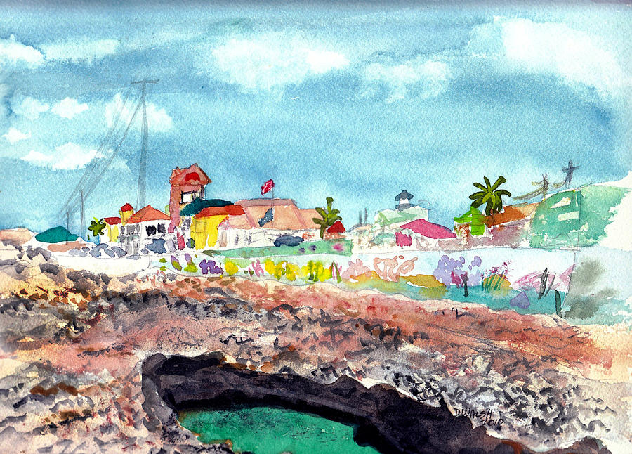 Georgetown Cayman Islands Painting by Donna Walsh