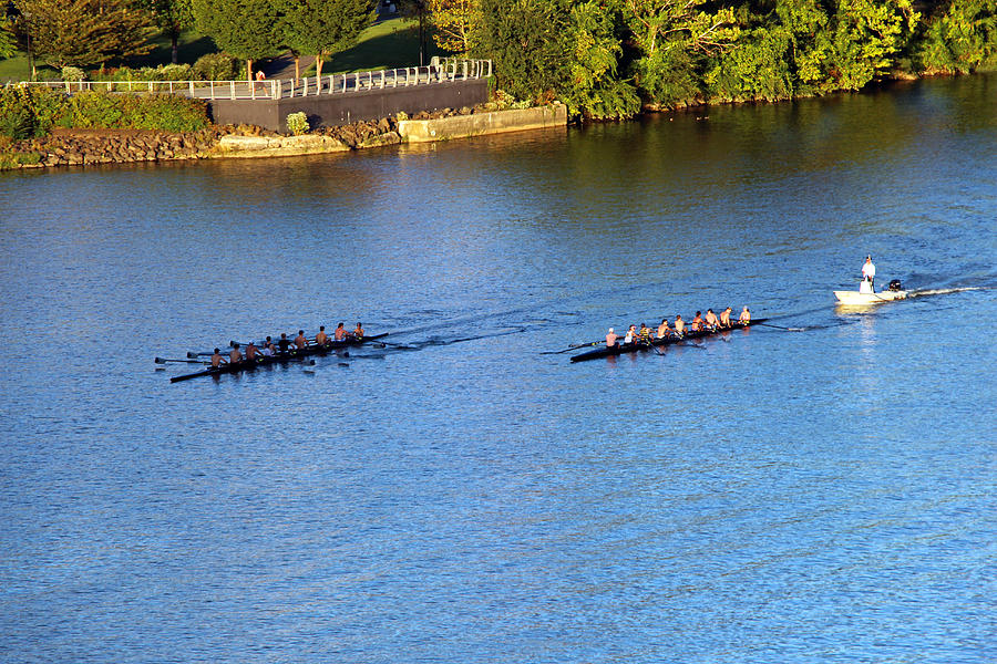 Georgetown Crew On The Potomac? Photograph by Cora Wandel