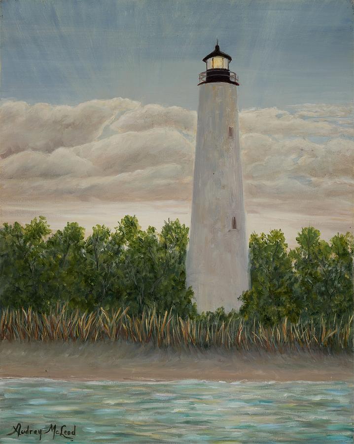 Georgetown Lighthouse Painting by Audrey McLeod