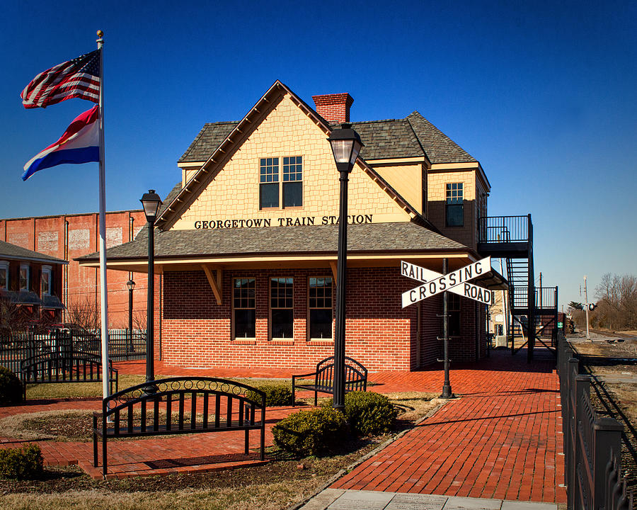 Georgetown Train Station Photograph by Bill Swartwout