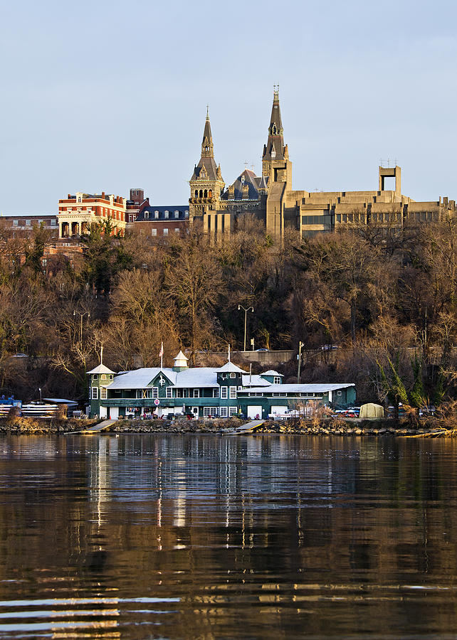 Georgetown University waterfront  Photograph by Brendan Reals