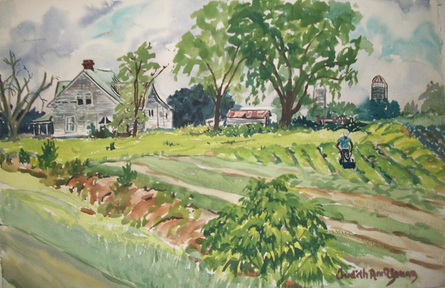 Georgia Farm Country Painting by Judith Young