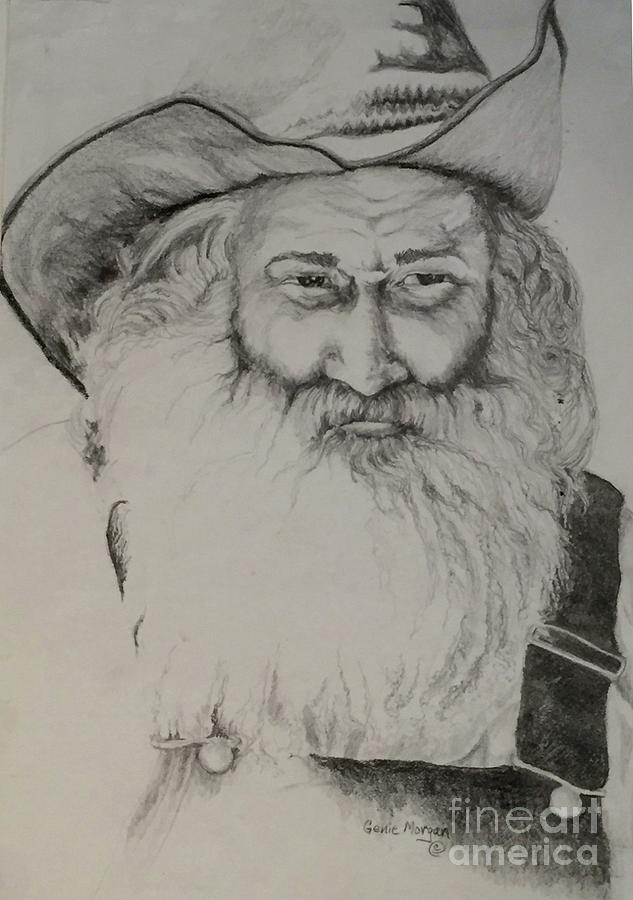 Georgia Mountain Man Drawing by Genie Morgan