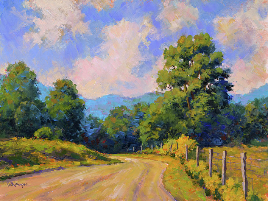 Impressionism Painting - Georgia Mountain Summer by Keith Burgess