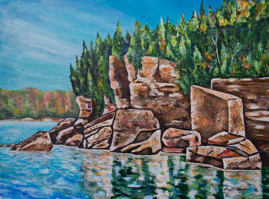 Georgian Bay Painting - Georgian Beauty by Heather Kertzer Georgian Bay Painting - Georgian Beauty by Heather Kertzer