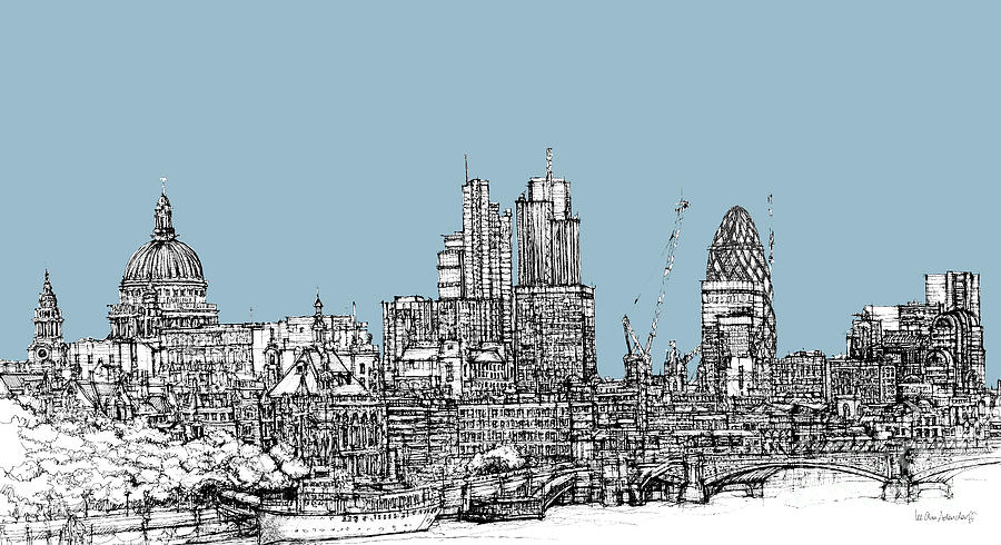 Featured image of post London City Skyline Sketch City skyline sketch at paintingvalley com explore