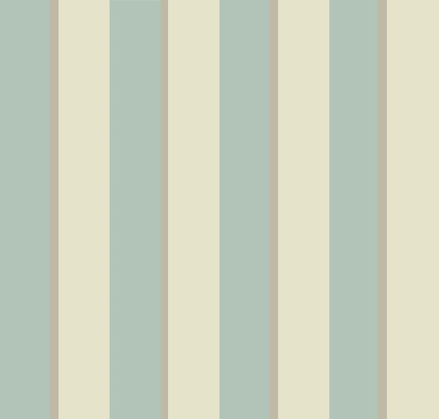 Georgian Stripe Eau de Nil Digital Art by Sarah Vernon - Fine Art America