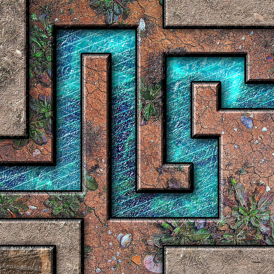 Geoscape Panel 2 of 3 by James Kramer Geoscape Panel 2 of 3 by James Kramer
