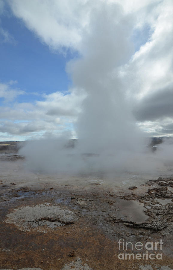 Geothermal Activity of Strokkur Geyser in Iceland Photograph by DejaVu Designs