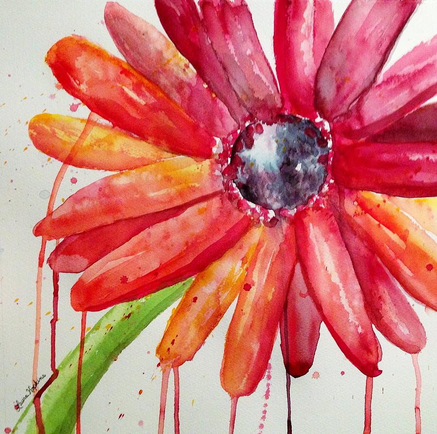 Gerbera Daisy Painting By Laura Hopkins,10th Anniversary Gifts