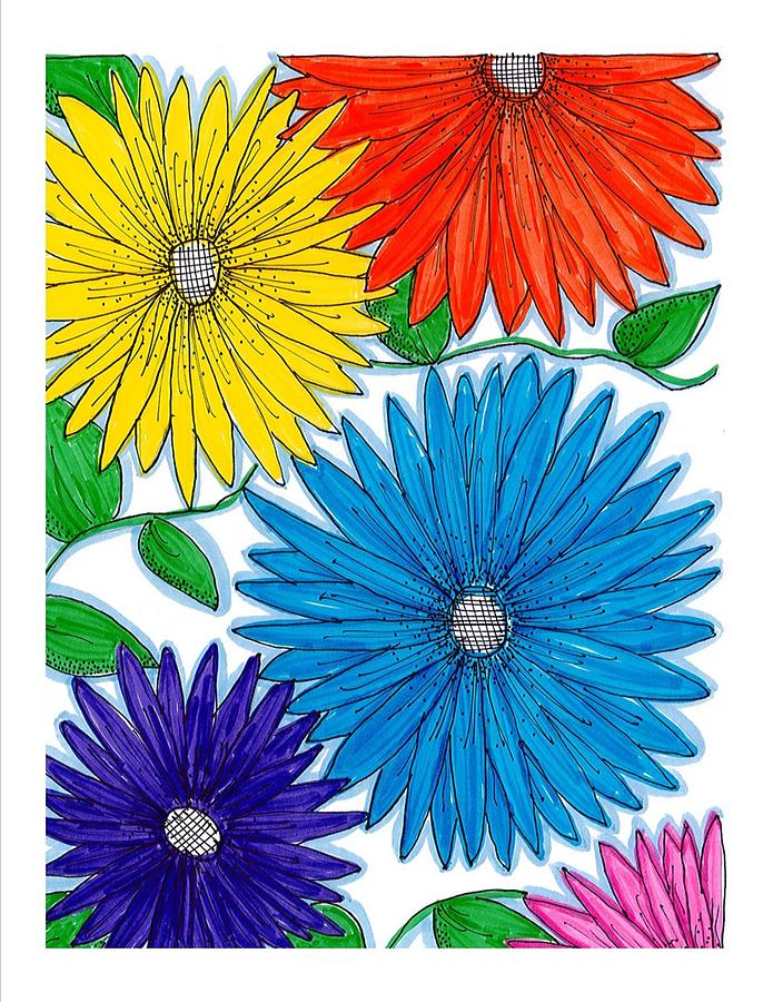 Gerbera daisy Drawing by Tonya Miller | Fine Art America