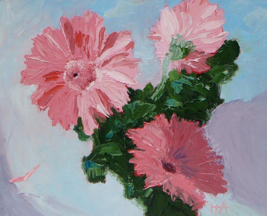 Flower Painting - Gerberas that Jump on You by Irena Jablonski