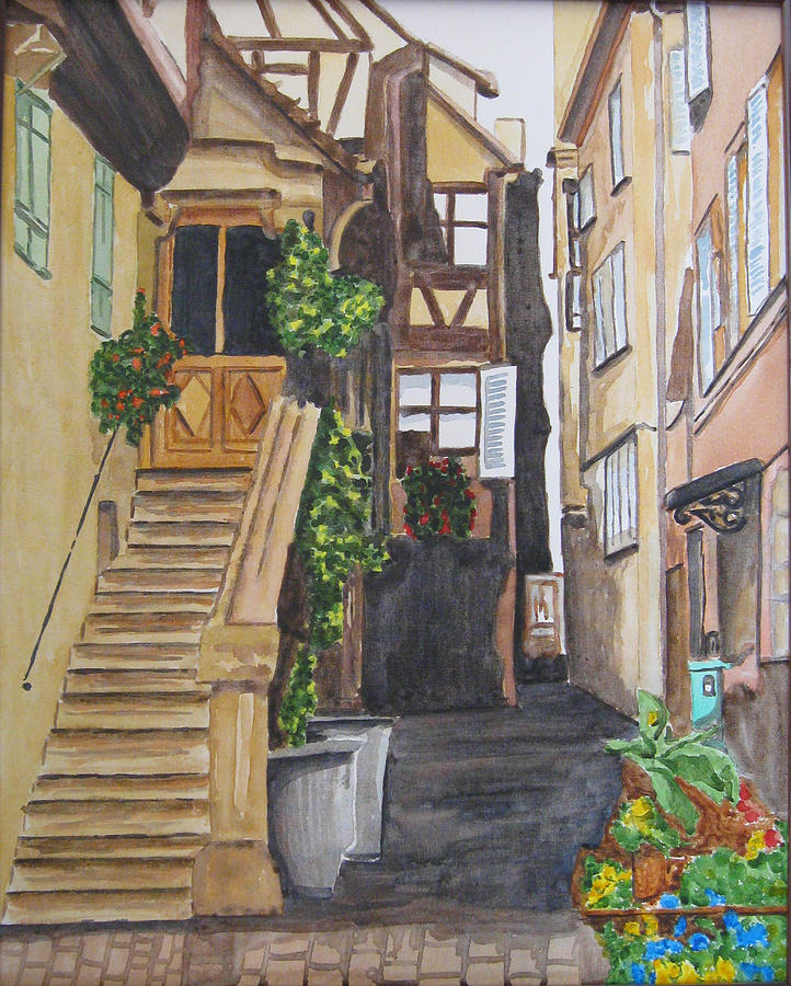 German Alley Painting by Gerald Carpenter