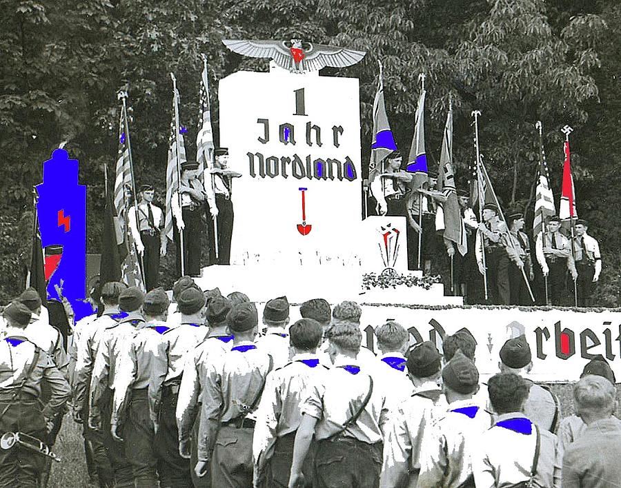 German-American Bund Rally Andover Township New Jersey 1938-2015 Photograph by David Lee Guss