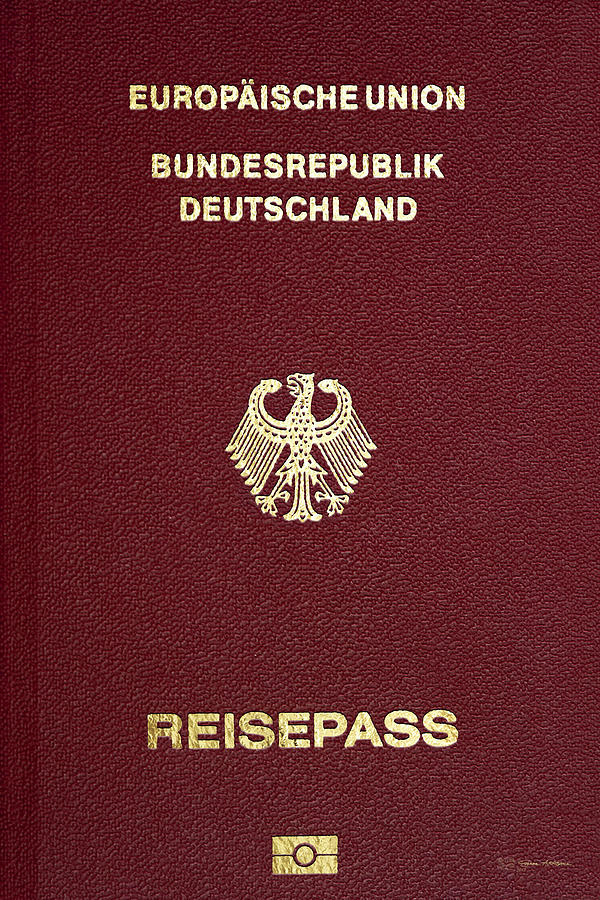 German Passport Cover  Digital Art by Serge Averbukh