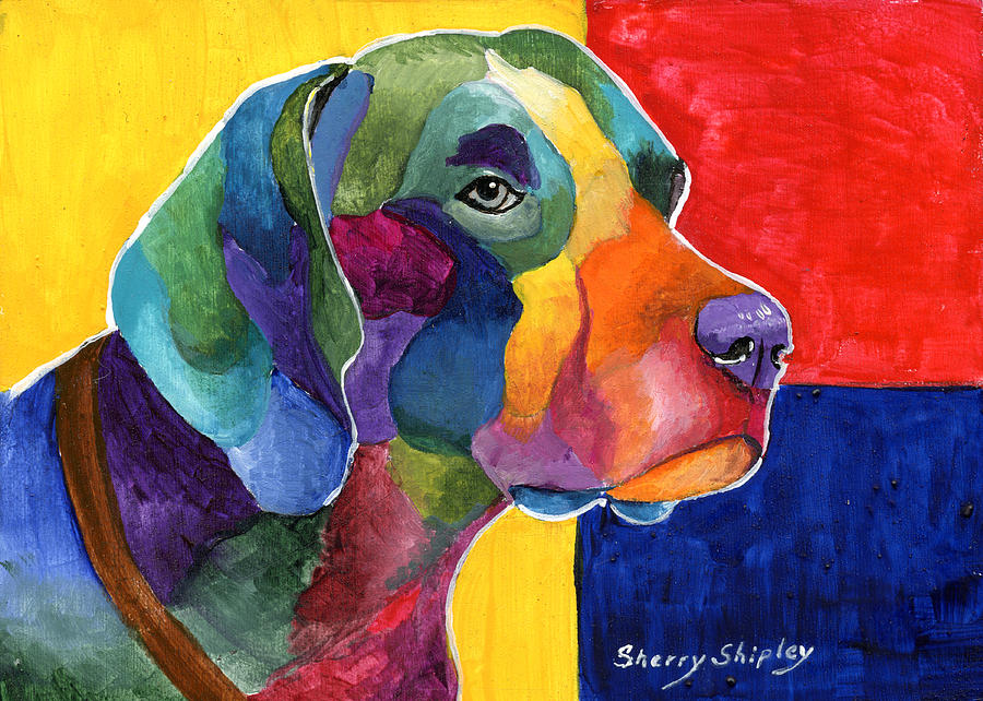 Dog Painting - German Shorthair by Sherry Shipley