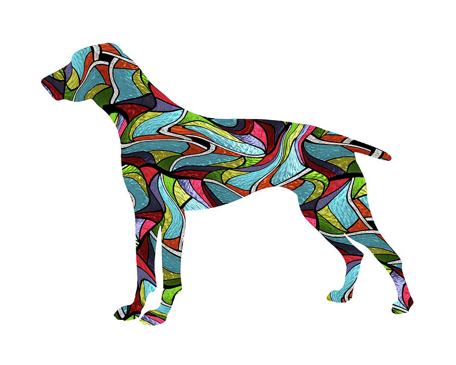 German Shorthaired Pointer Spirit Glass Digital Art by Gregory Murray