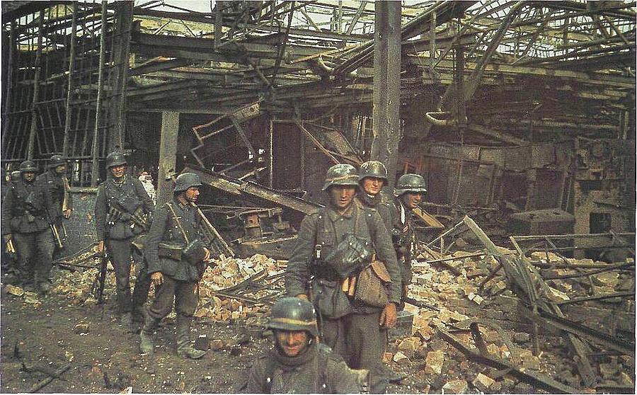 German soldiers Stalingrad Agfa color 1942 Photograph by David Lee Guss