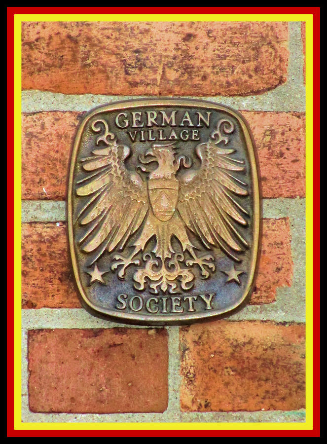 German Village Society Medallion No. 1 - The Old South End - Columbus, Ohio Photograph by Michael Mazaika