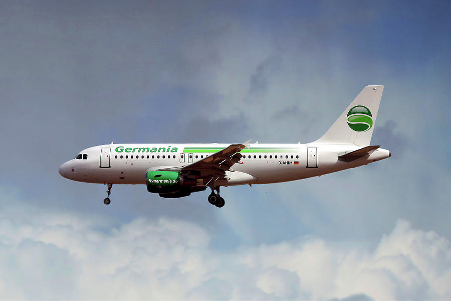 Germania Photograph - Germania Airbus A319-112 by Smart Aviation Germania Photograph - Germania Airbus A319-112 by Smart Aviation