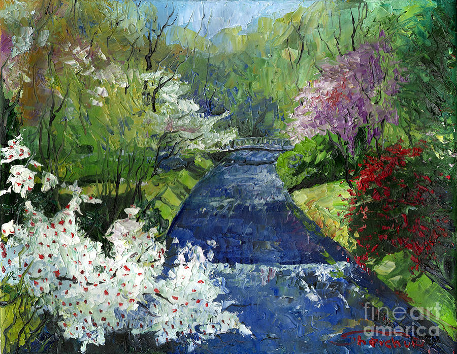 Spring Painting - Germany Baden-Baden Spring by Yuriy Shevchuk