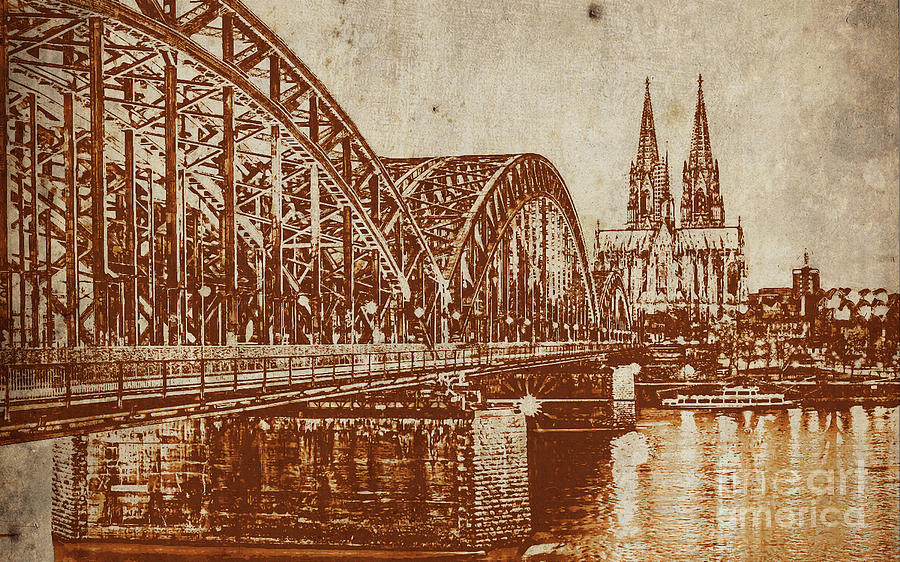 Germany bridge  Painting by Gull G