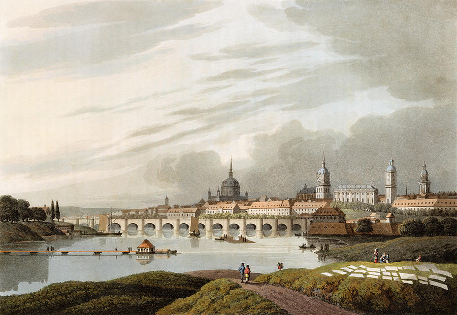 Germany, Dresden, 1815 Drawing by Granger