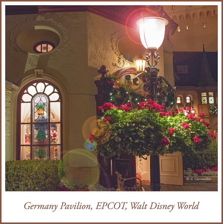 Germany Pavilion at Night, EPCOT Photograph by A Macarthur Gurmankin