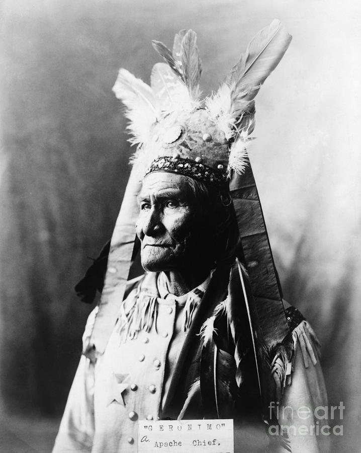 Geronimo (1829-1909) Painting by Granger