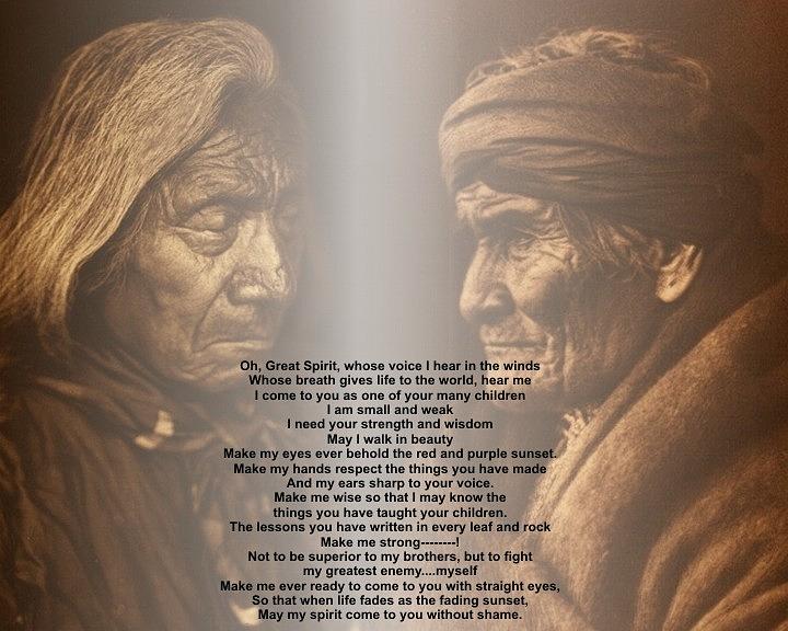 Native American Indians Photograph - Geronimo Apache and re cloud Spirit Warriors  Prayer Indian Native American by Peter Nowell