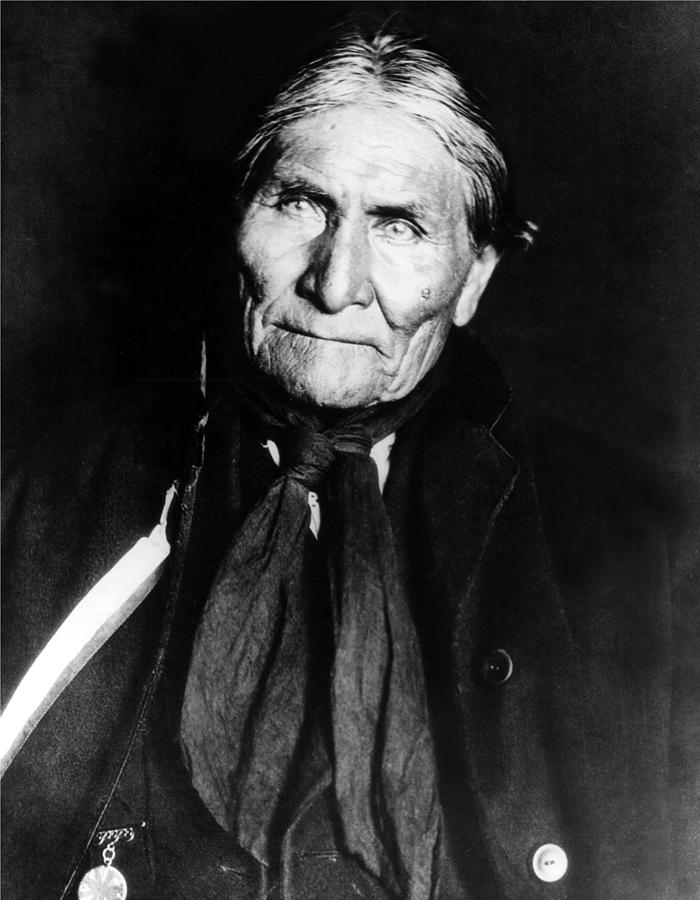 American Indian Photograph - Geronimo, Apache Leader, Undated by Everett
