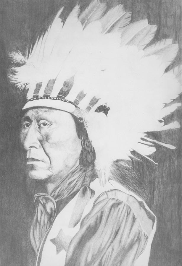 Geronimo Drawing by Brian Kinney