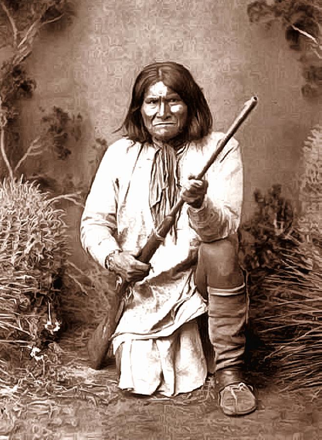 Geronimo Digital Painting Photograph by Unknown