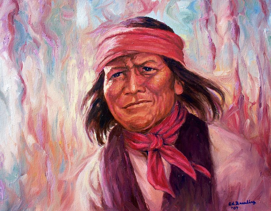 Geronimo Painting by Ed Breeding
