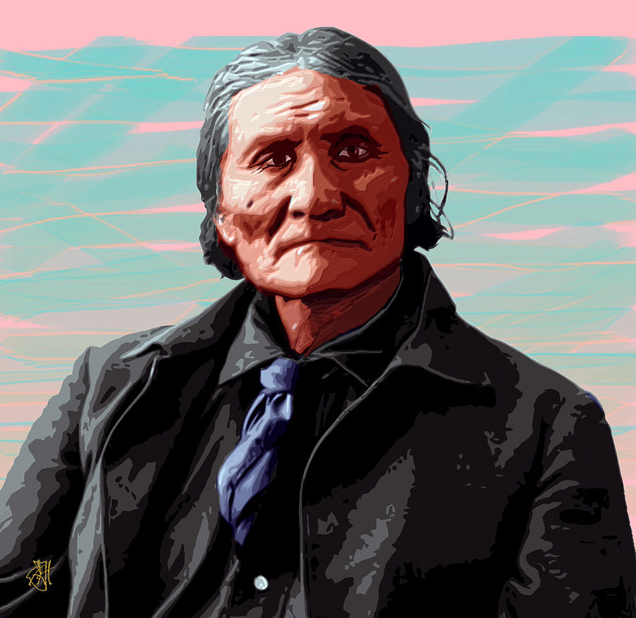 Geronimo Digital Art by John Helgeson