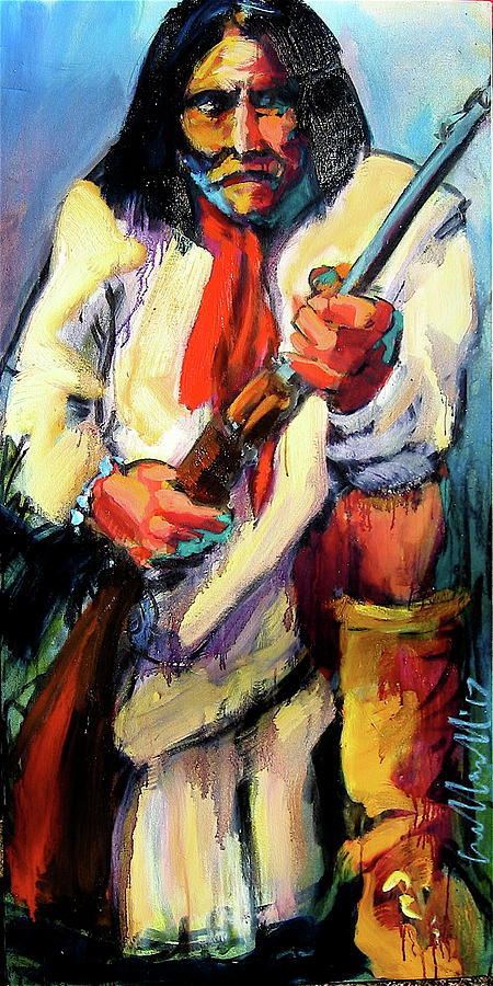 Geronimo Painting by Les Leffingwell