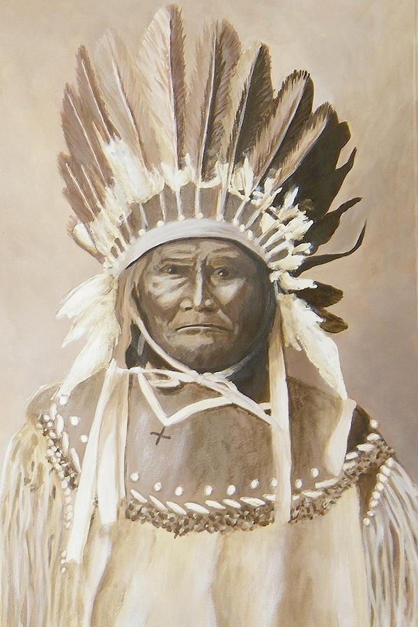 Geronimo Painting by Terry Honstead
