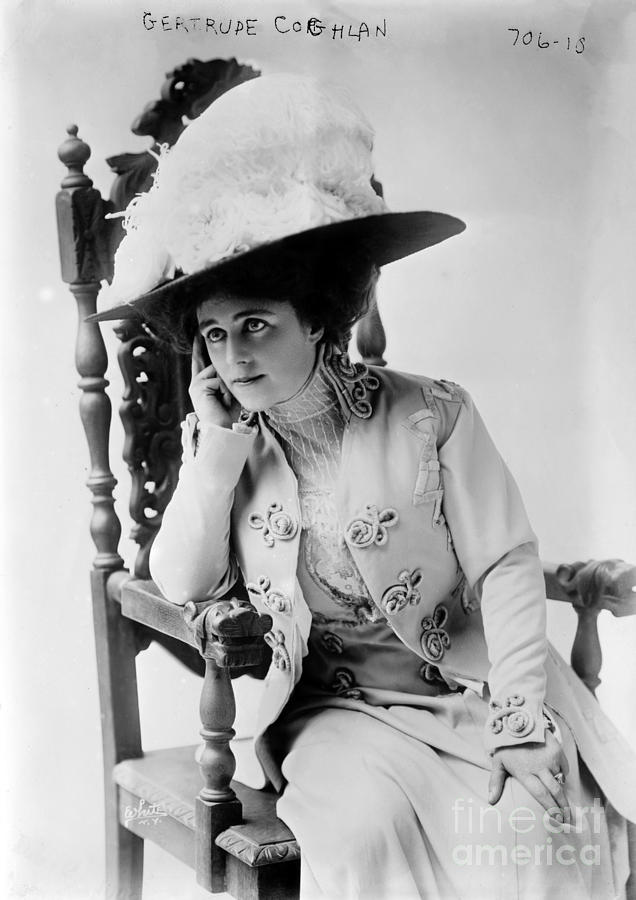 Edwardian Photograph - Gertrude Coghlan 1908 by Sad Hill - Bizarre Los Angeles Archive Edwardian Photograph - Gertrude Coghlan 1908 by Sad Hill - Bizarre Los Angeles Archive