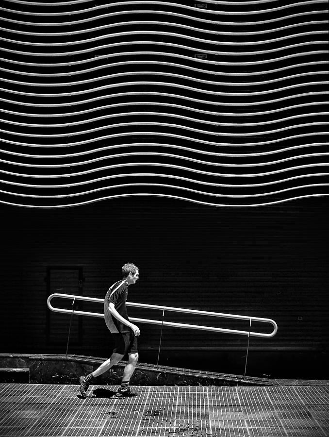 Black And White Photograph - Get Curved by Daniel Lopez