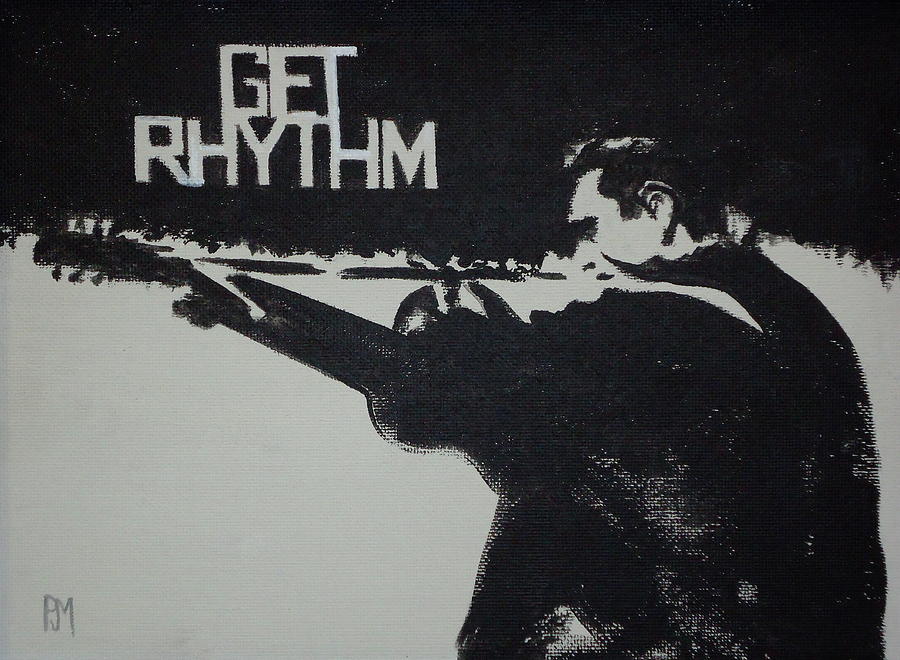 Johnny Cash Painting - Get Rhythm by Pete Maier