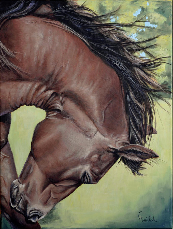 Get That Itch Painting by Cindy Welsh