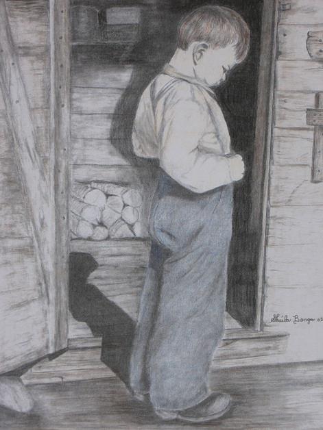 Portrait Drawing - Get To The Woodshed by Sheila Banga