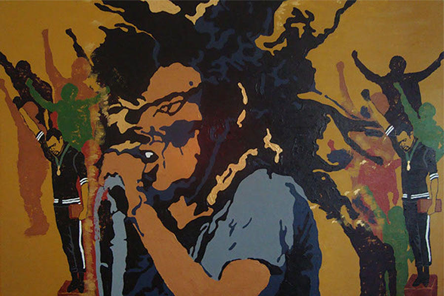 Get Up Stand Up Painting by Rachel Natalie Rawlins