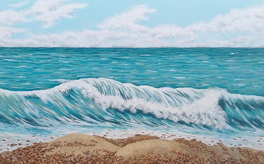 Get your Toes Wet Painting by Katherine Young-Beck
