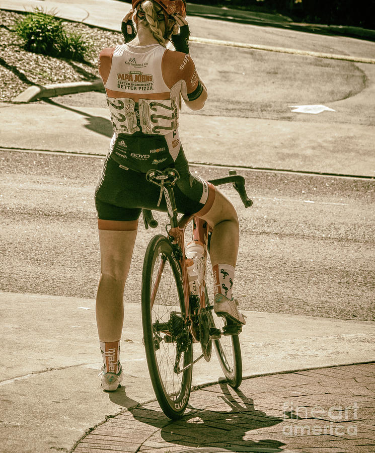 Beauty Photograph - Getting Bike Ready by Steven Digman Beauty Photograph - Getting Bike Ready by Steven Digman