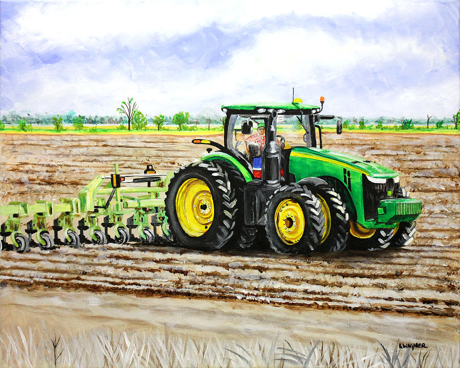 Getting the Fields Ready Painting by Karl Wagner