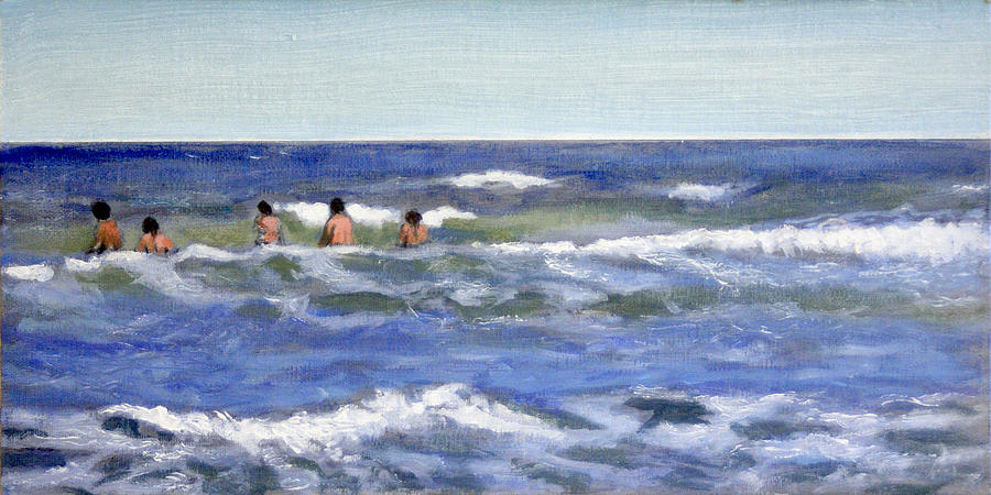 Getting Wet Together Painting by David Zimmerman