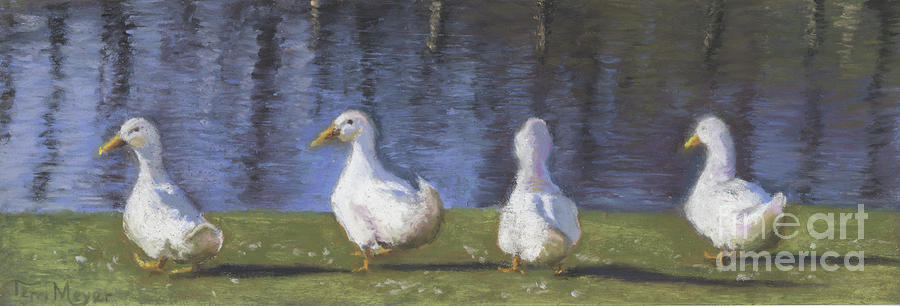 Getting Your Ducks in a Row Painting by Terri  Meyer