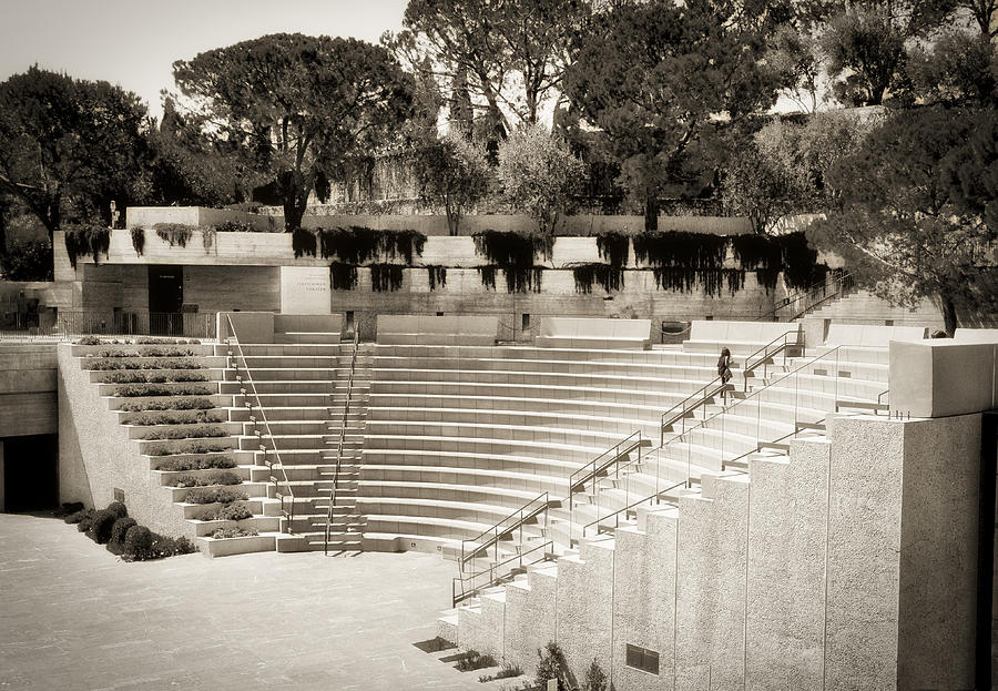 Getty Outdoor Theater Photograph by Joseph Hollingsworth